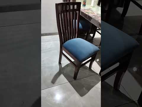 Teak wood wooden dining chairs, with cushion