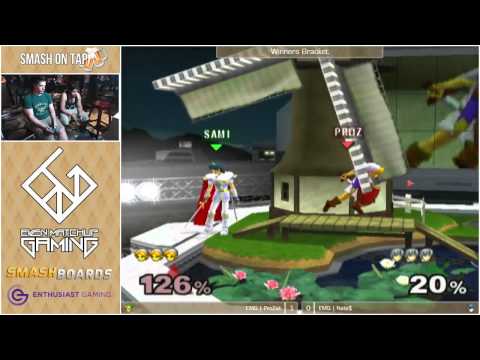 Smash On Tap 11 - EMG | ProZak (Young Link) vs EMG | Nate$ (Marth) - Melee Singles Winners Bracket