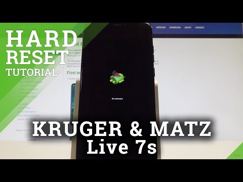 How to Hard Reset in KRUGER & MATZ Live 7s - Bypass Lock Screen by Factory Reset