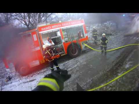 Požár drůbežárny, Doubravice 03.01.2016