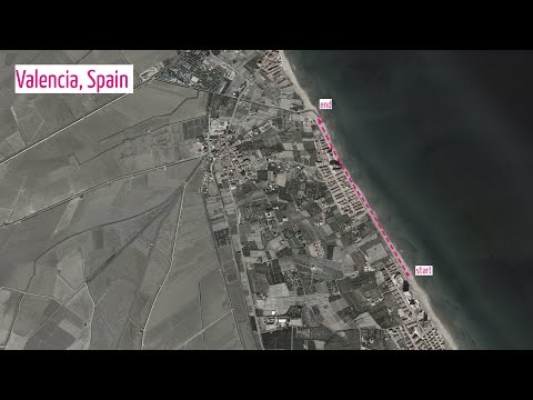 Valencia Beach Walk: Relax and Explore. 4K