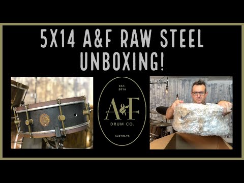 A&F Drum Co. 5x14 Steel Snare Drum Unboxing