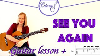 Download lagu SEE YOU AGAIN Fingerstyle Guitar Tutorial with Tab - Wiz Khalifa ft. Charlie Puth mp3