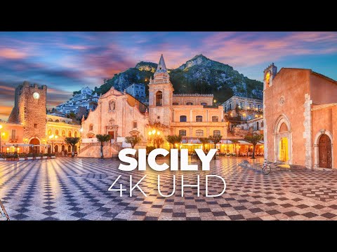 FLYING OVER SICILY 4K Drone Film + Music for beautiful relaxation.