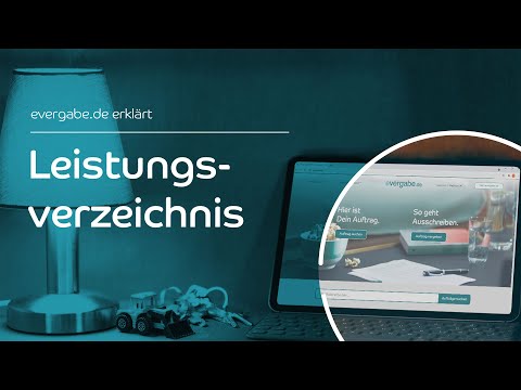Leistungsverzeichnis | evergabe.de erklärt