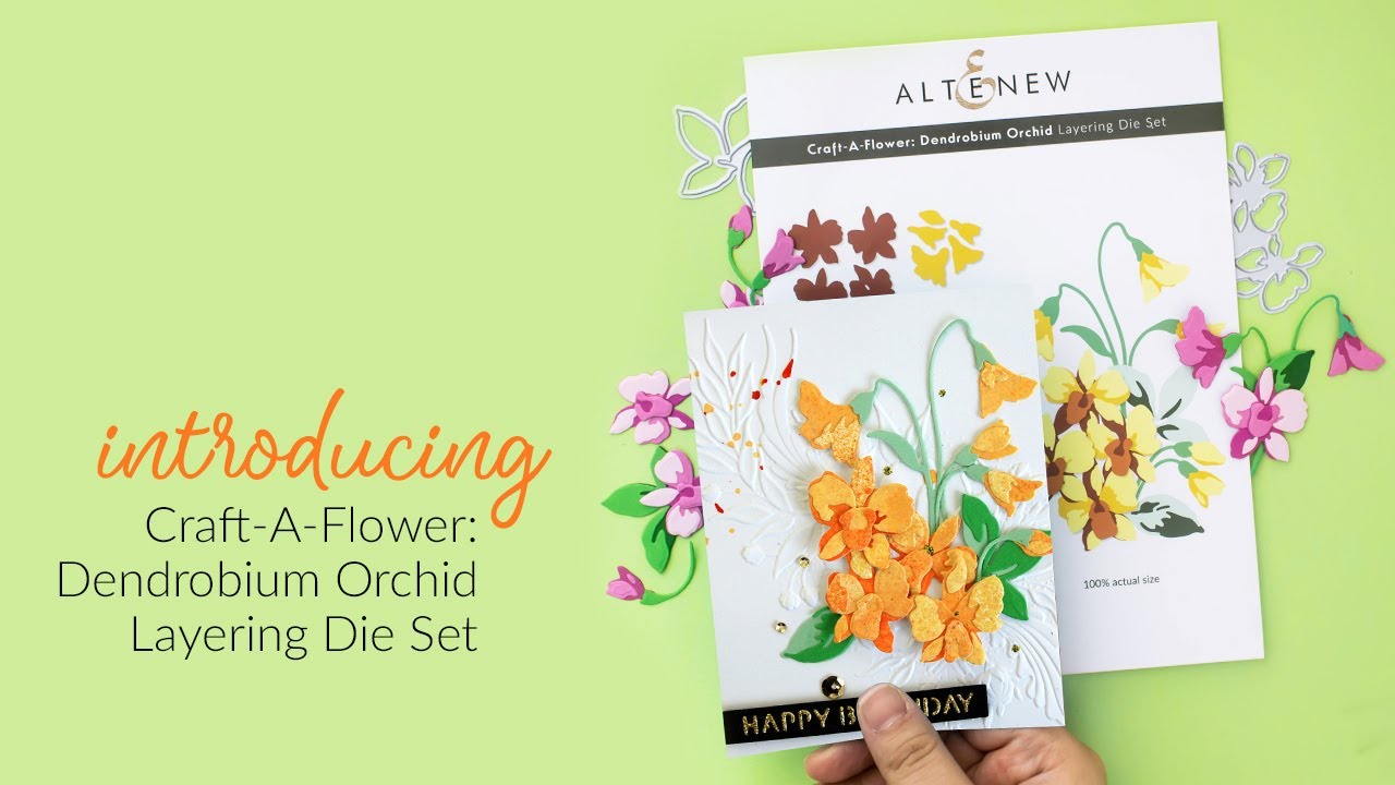 Altenew Craft-A-Flower: Dendrobium Orchid -stanssisetti