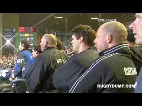 Thomas Waldrom dropgoal attempt vs Wasps