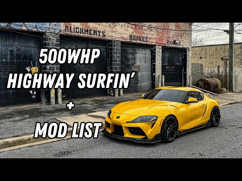 500WHP MK5 SUPRA HIGHWAY SWIMMING | POV DRIVE | MOD LIST | 4K