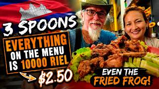 Vlog - E757 -  Their Entire Menu is $2.50 at 3 Spoons 🇰🇭 Siem Reap