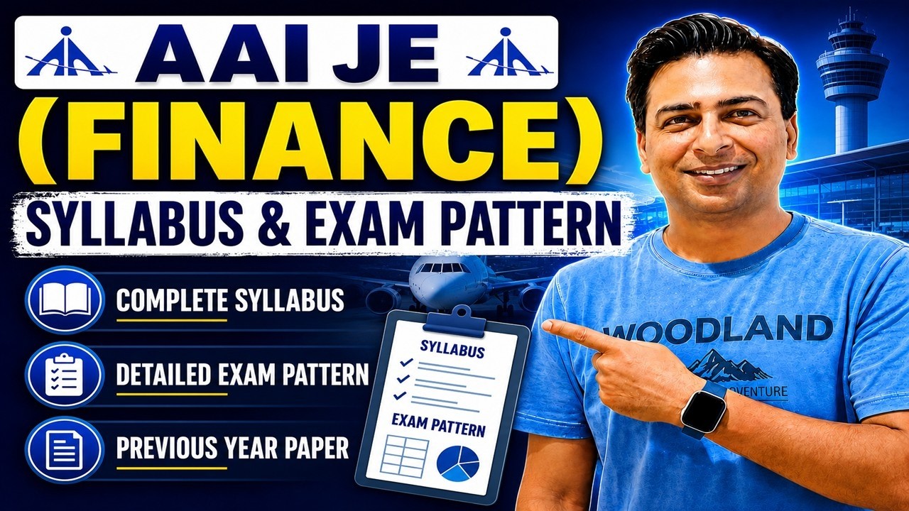 AAI Junior Executive Finance Syllabus 2026 Explained