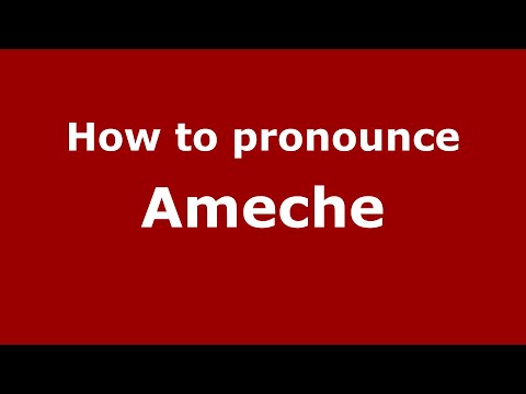 How to pronounce Ameche