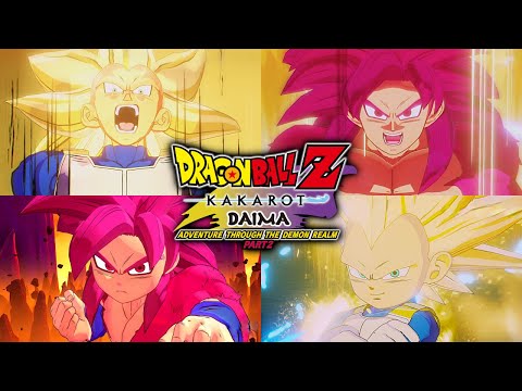 Dragon Ball Z Kakarot DAIMA Part 2 - All Transformations, Supers & Ultimate Attacks (4K 60FPS)