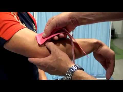 Kinesiology Tape Application Technique (Elbow)