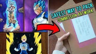 How to Pack Commission Artwork | Best Way to Pack Commission