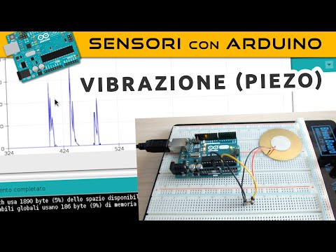 Sensore di vibrazione piezoelettrico (Sensori con Arduino)