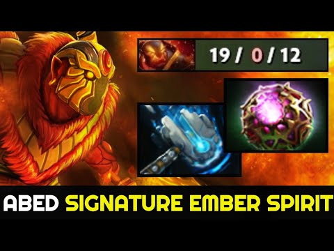 ABED 0 Death Mid Boss — Shows No Mercy with Signature Ember Spirit 7.27 Dota 2