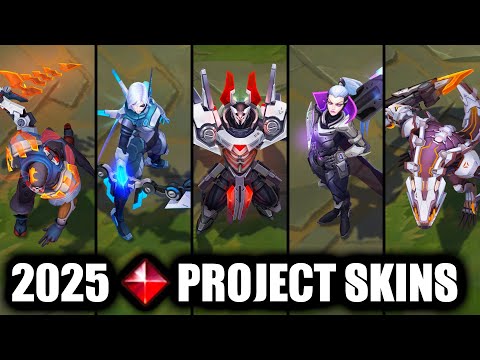 All Legendary PROJECT Skins Spotlight 2025 (League of Legends)