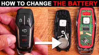 How To Replace KEY FOB Battery MUSTANG  Smart Key Fob (2015, 2016, 2017)