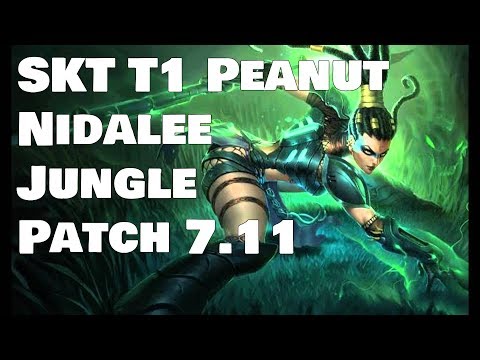 SKT T1 Peanut - NIdalee vs Zac Patch 7.11