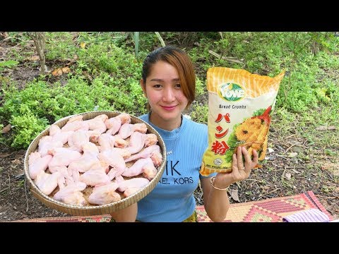 Yummy Crispy Chicken Wing Frying Chili Sauce - Crispy Chicken Wing Cooking - Cooking With Sros Video