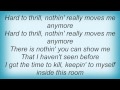 Eric Clapton - Hard To Thrill Lyrics