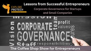 Corporate Governance for Startups and Small Companies - Live via OneStream Live #onestreamlive
