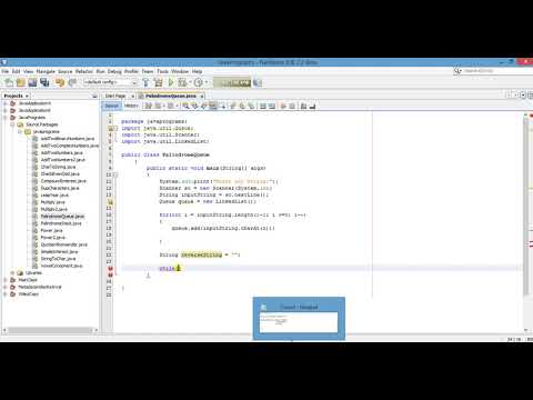 Java Program To Check Palindrome Using Queue