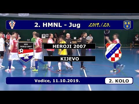 2.HMNL-JUG, 2. KOLO: HEROJI 2007 - KIJEVO, VODICE 11.10.2019.