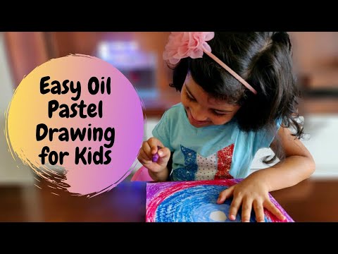 Easy Oil Pastel Drawing for Kids | Oil Pastel Art for Kids | Part 3