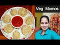 Veg Momos with Momos Chutney Recipe/வெஜ் மோமோஸ் | How to Make Momos and Chutney in Tamil