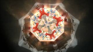 Sue Rioux's "Harbor Light" kaleidoscope in Teal & Blue