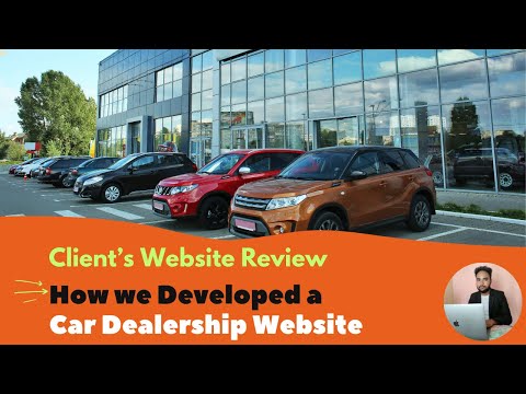 Car Dealership Website — client website video
