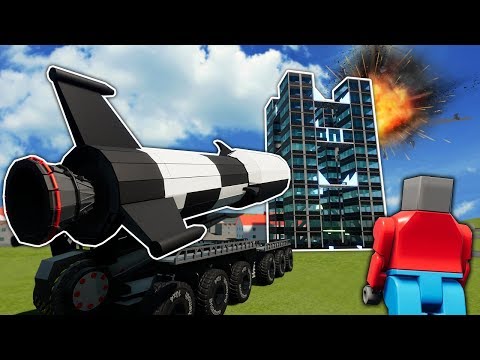 WHEN BOB GETS A HUGE LEGO NUCLEAR MISSILE! - Brick Rigs Creations Gameplay - Lego City Toys