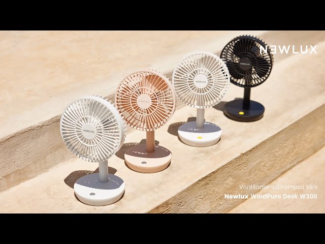 Newlux Desk W300 Ventilador de Sobremesa USB Azul video