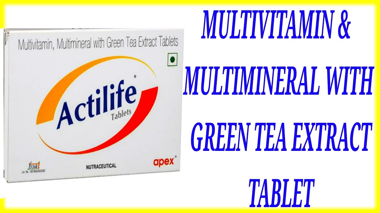 Actilife Tablet Benifits & Ingredients Use.MultiVitamin & MultiMineral With Green Tea Tablet.