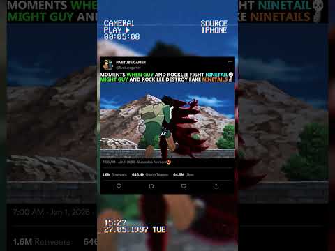 Might Guy And Rock Lee Vs Ninetails🦊