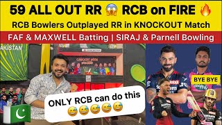 59 ALL OUT Royals | RCB on Fire 🔥 | Parnell & Maxwell Show | Pak Reaction on IPL Rcb vs RR