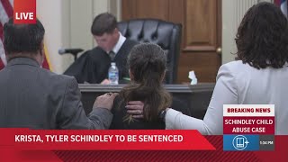 Krista, Tyler Schindley sentenced in child abuse case | Full sentencing