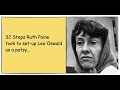 32 Steps Ruth Paine Took To Set Up Lee Oswald As A Patsy In The JFK Assassination