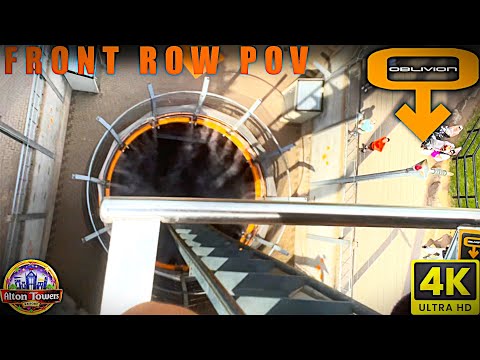 Oblivion, Front seat POV - Alton Towers - August 2025 (4K 50FPS)