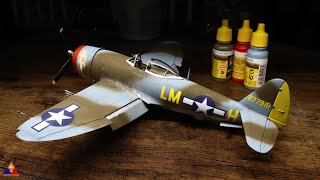 Painting a "Wolfpack" 56FG P-47 Thunderbolt... Made Easy! | 1/48 Scale Model Tutorial