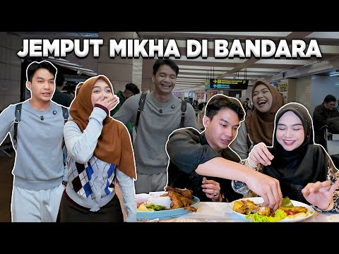 RICIS JEMPUT MIKHA DI BANDARA.. hehe