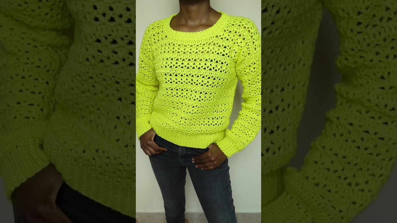 Easy crochet sweater pattern