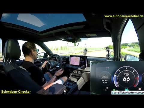 VW Tiguan 2024 assistance system test drive, lane assist, speed takeover, ACC, autonomous driving...