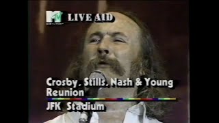 CSNY - Daylight Again/Find The Cost Of Freedom (MTV - Live Aid 7/13/1985)