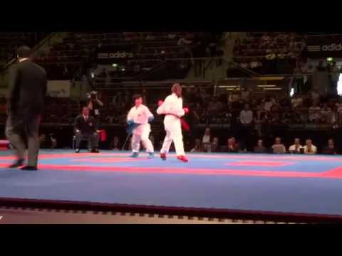 KOBAYASHI MIKI vs WARLING JENNIFER Female Kumite -55kg Bronze - 2014 World Karate Championships