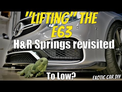 ~Lifting~ the E63. H&R springs revisited