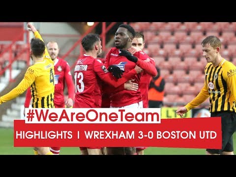 HIGHLIGHTS | Wrexham 3 Boston United 0
