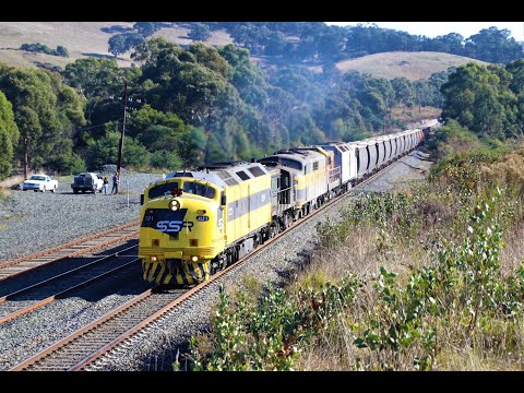 CLF1, 48s35, GM27, 4911 & CLF3 on 6978V loaded grain from Oaklands NSW - 23/05/21