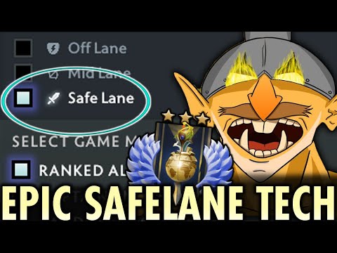 MY GOD!! SAFELANE CARRY POSITION 1 TECHIES in 5K MMR - They will report him if he fails But.....